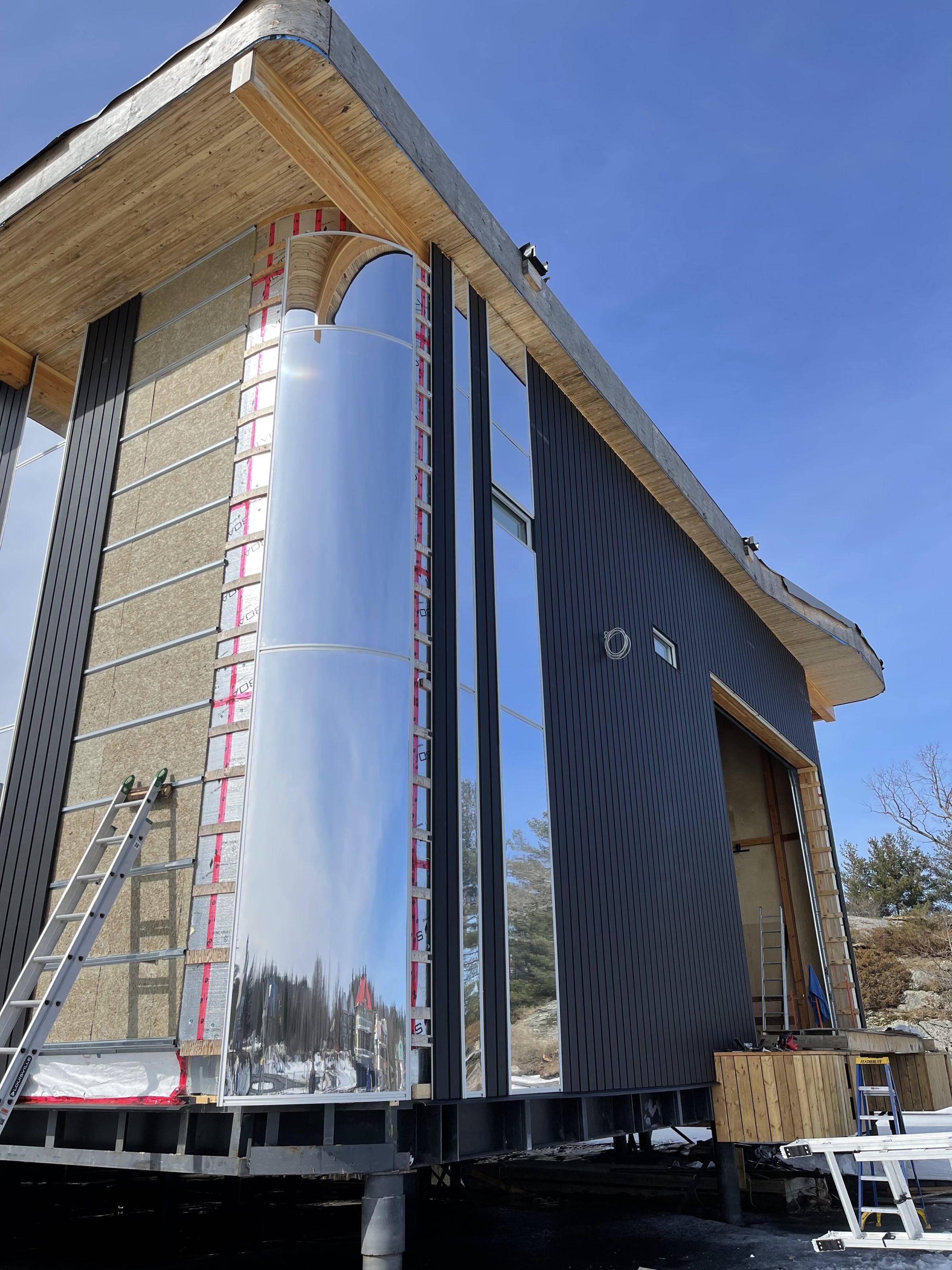 Muskoka Discovery Centre during installation